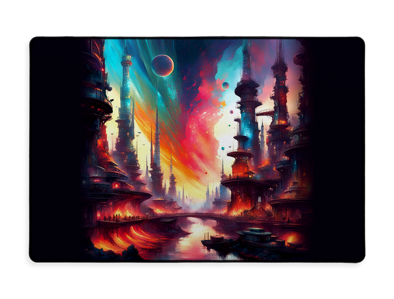 Sublimation Gaming Mouse Pad 800 x 400 x 3 mm - White World Printed