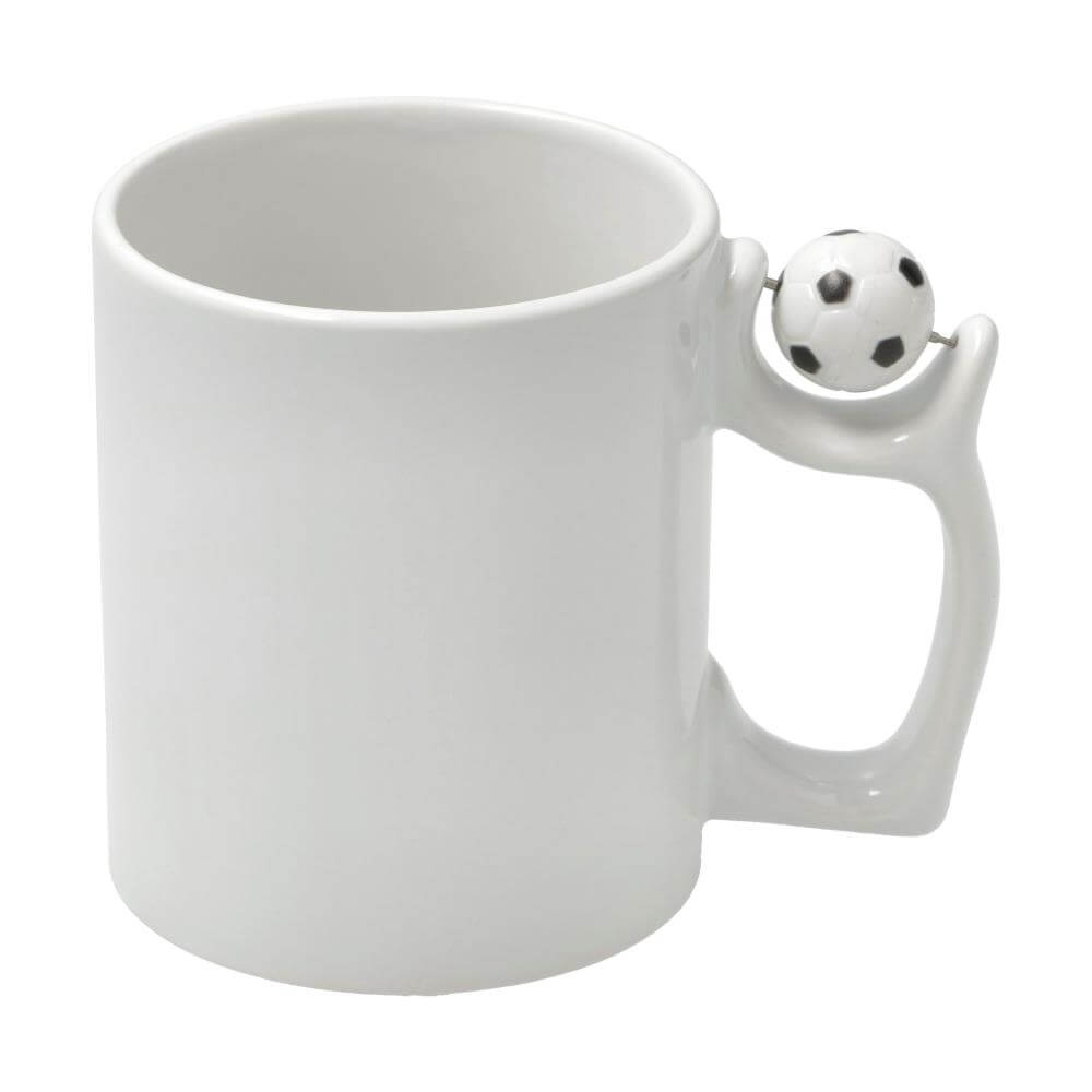 Sublimation Mug 11oz White - Football handle