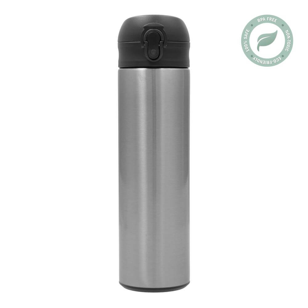 Stainless Steel Sublimation Thermos Bottle 500 ml / 17oz - Silver