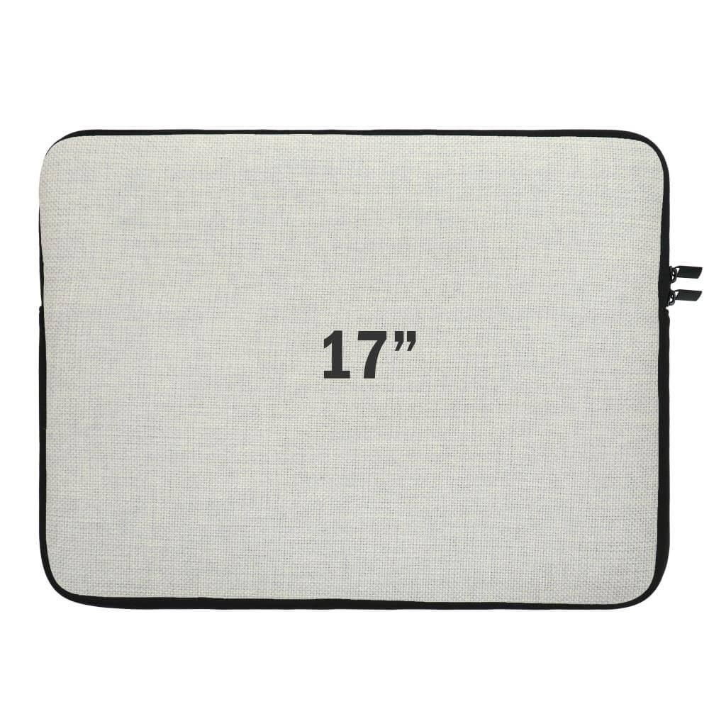 Polylinen Sublimation Laptop Sleeve with Lining - 17"